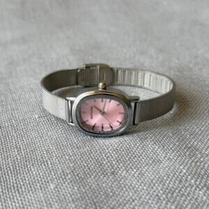Elegant silver watch classic analogue